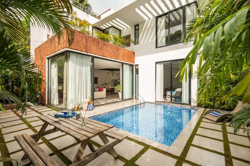 Lushe | Serene 3-BHK Villa Near Popular Beaches With Private Pool & Terrace