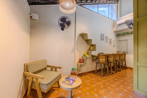Goan Bliss Junior Suite | Spacious Boutique Suite with Living Room, Private Terrace, Shared Pool, Restro, Spa & Library – 1 bedroom villa in South Goa, Goa