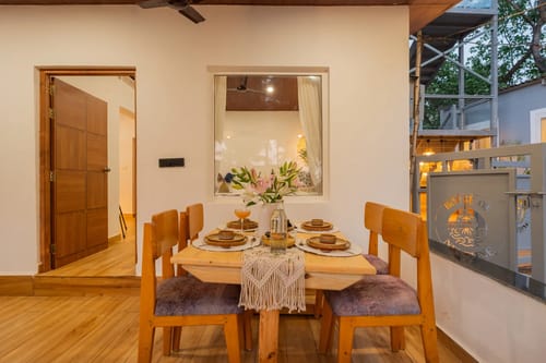 House of Neptune | 1-BHK Boutique Villa | Open Kitchen | Sit-out area | 10 Meters from Ashwem Beach