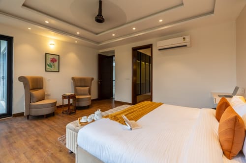 Gardenia | 4-BHK Farmhouse with Private Pool, Game Zone, & Lush Garden – 4 bedroom villa in Delhi Ncr, Delhi