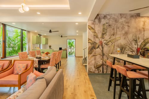 Villa Judiline | Elegant Pet-friendly 3-BHK Villa With Pvt Pool, Indoor Bar & Outdoor Sitting