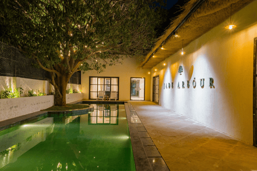 Jade Arbőur | 3-BHK Moroccan-Inspired Villa with Private Pool & Panoramic Hill Views – 3 bedroom villa in Udaipur, Rajasthan