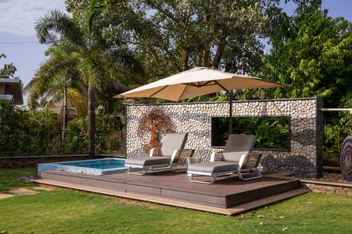 Energise Soul Retreat Vishuddha Villa | Pet-friendly 3-BHK With Jacuzzi, Garden,  Bonfire Pit & Shared Pool, Spiritual Sanctuary and Restro – 3 bedroom villa in Nashik, Maharashtra