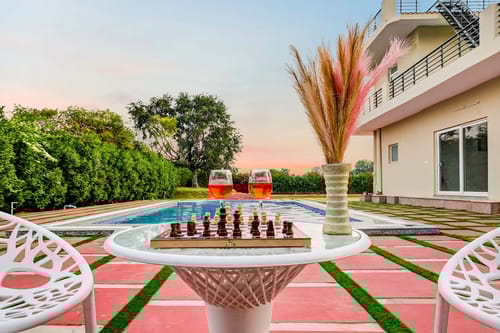 Vijeta Farms | 3-BHK With Private Pool, Lawn, Terrace & Bonfire