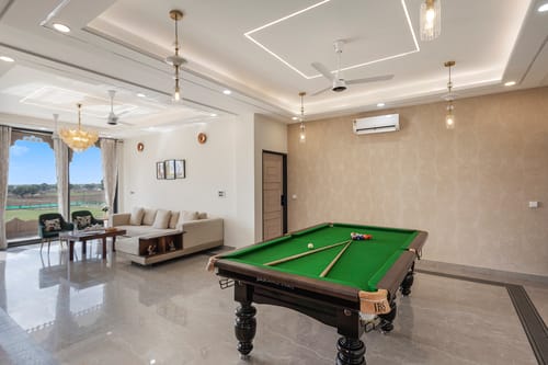 Nirvana Farms |  Heritage-Style 5-BHK Farmhouse with Private Pool, Lounge Area and Garden – 5 bedroom villa in Jaipur, Rajasthan