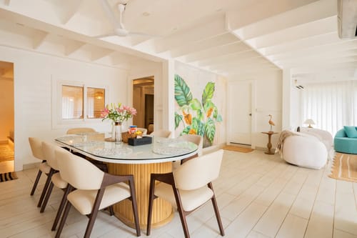 House of Neptune | 3-BHK Retreat with Gazebo & Bar | 10 mtrs from Ashwem Beach