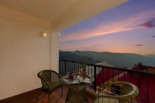 Meridian Oaks Estate | Lounge Areas | Outdoor Area With Hill Views – 1 bedroom villa in Shimla, Himachal Pradesh