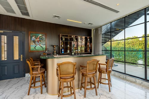 Ibiza | Luxe 4-BHK Farmhouse With Private Pool, Garden & Indoor Bar