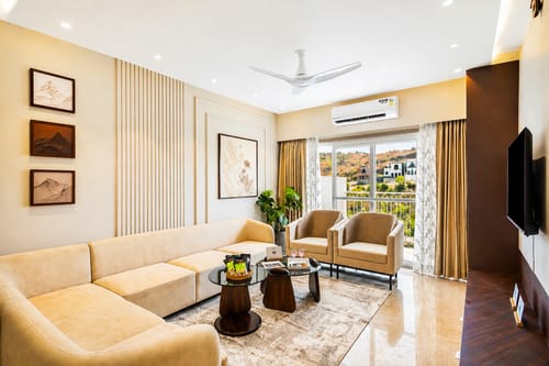 Shourya Viola | 3-BHK Villa with Private Pool, Garden & Panoramic 360° hill view – 3 bedroom villa in Udaipur, Rajasthan