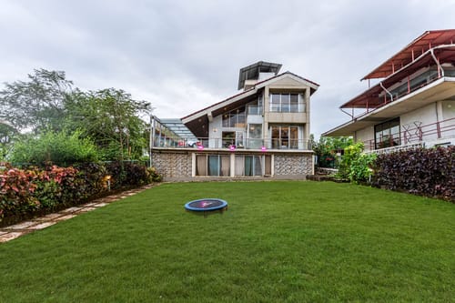 GauRi Villa | 3-BHK Villa With Private Pool, Lounge, Garden & Bathtub With 360 Panoramic Hill Views Near Waterfalls