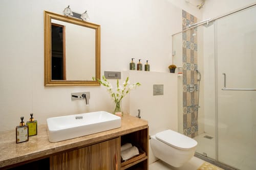 Villa Aarna | Tropical 3-BHK Villa Near Ozran Beach With Private Pool & Lounge Area