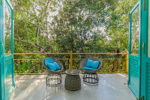 Casa Lotus | 3-BHK Villa with Private Pool, Cosy Nook, Balconies; in a Gated Complex – 3 bedroom villa in North Goa, Goa