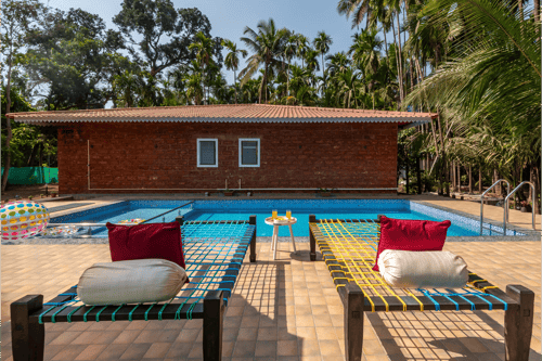 Cabanas Retreat | Tropical 5-BHK Escape Near Revdanda Beach With Private Pool, Garden & Outdoor Dining  – 5 bedroom villa in Alibaug, Maharashtra