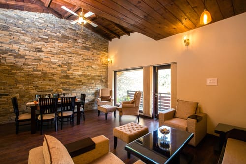 GlenBrook Estate Olive | Hillside 1 Cottage with Shared Gazebo, Restro & Lounge Area Near Waterfall