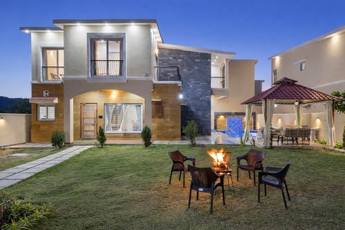 Casa Meraki | Country-Style 3-BHK Villa with Private pool, Gazebo and Landscaped Garden – 3 bedroom villa in Udaipur, Rajasthan