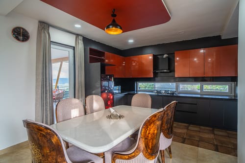 Trio’s Top | 1-BHK Pet-friendly Apartment with patio and Outdoor lounge Area