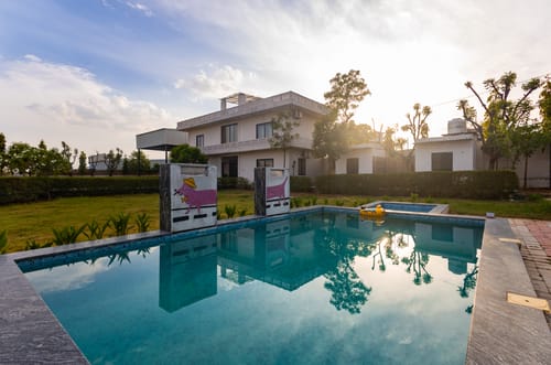 Fable Farm | 4-BHK Villa with Private Pool, Gazebo & Garden – 4 bedroom villa in Jaipur, Rajasthan