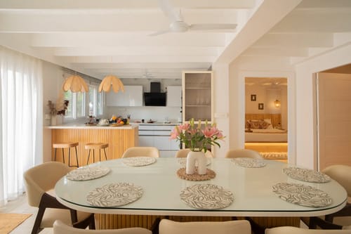 House of Neptune | 3-BHK Retreat with Gazebo & Bar | 10 mtrs from Ashwem Beach