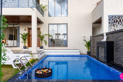 Shreya Blossom Retreat | 4-BHK Villa With Private Pool, Gazebo, Garden, Bar & Scenic Aravali Views