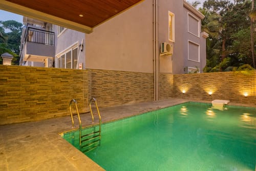 Solace Teal | Charming Pet-friendly 5-BHK Getaway With Private Pool | Grand Dining & 2 living spaces