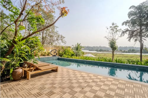 The Glass Villa | 4-BHK | Pvt Infinity Pool | Ent Lounge | Sunken Pit Area – 4 bedroom villa in North Goa, Goa