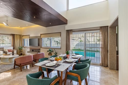 Shourya Eden | 3-BHK | Pvt Pool & Garden | Scenic Views