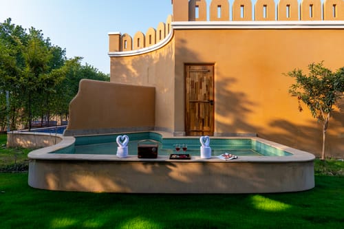Aanandam Villas and Resort | Pet-friendly Cottage With Private Plunge Pool, Patio, Shared Pool Restro & Garden – 1 bedroom villa in Delhi Ncr, Delhi