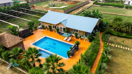 Aurea | 4-BHK Farmhouse With Private Pool, Garden & Gazebo – 4 bedroom villa in Delhi Ncr, Delhi