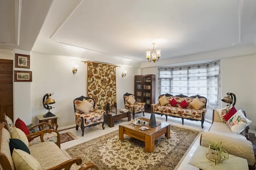 Meridian Oaks Estate | Lounge Areas | Outdoor Area With Hill Views – 1 bedroom villa in Shimla, Himachal Pradesh