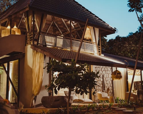 Bali Bay | 2 Balinese-Inspired 2-BHKs & 2 Boho Tents with a Shared Pool, Jacuzzi, Bar Lounge & Cabanas – 6 bedroom villa in Bengaluru, Karnataka