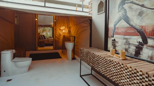 Bali Bay | 2 Balinese-Inspired 2-BHKs & 2 Boho Tents with a Shared Pool, Jacuzzi, Bar Lounge & Cabanas – 6 bedroom villa in Bengaluru, Karnataka