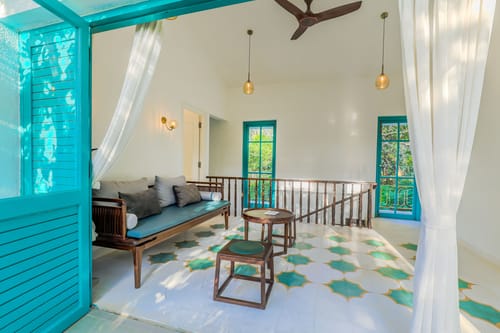 Casa Lotus | 3-BHK Villa with Private Pool, Cosy Nook, Balconies; in a Gated Complex – 3 bedroom villa in North Goa, Goa