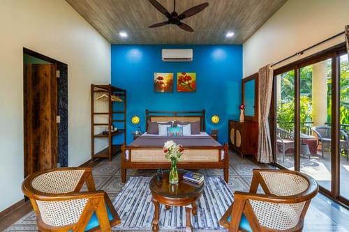 Meadow Suite Room 1 w/ Jacuzzi @ Ever Falls – 4 bedroom villa in Karjat, Maharashtra