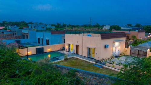 The Bliss Nestlewood | 2-BHK Villa With Private Pool, Lush Garden & Poolside Gazebo