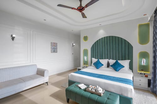 Shreya Blossom Retreat | 4-BHK Villa With Private Pool, Gazebo, Garden, Bar & Scenic Aravali Views