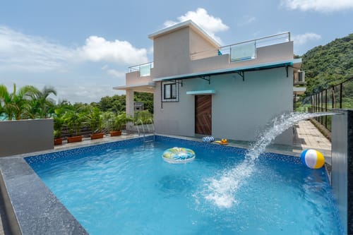 The Fernstead | Hillview 5-BHK Villa With Private Pool & Terrace; Near Major Beaches