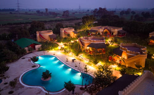 Aanandam Villas and Resort | Pet-friendly Cottage With Private Plunge Pool, Patio, Shared Pool Restro & Garden – 1 bedroom villa in Delhi Ncr, Delhi