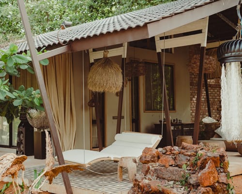 Bali Bay Gumuk | 2-BHK Villa On 2 Acres of Land with Shared Pool, Firepits, Lounges & Jacuzzi – 2 bedroom villa in Bengaluru, Karnataka