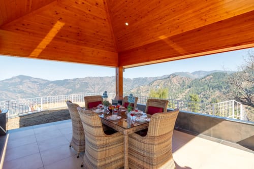 Lafu House Hearth | Serene Hillview Escape With Garden & Cabana – 1 bedroom villa in Shimla, Himachal Pradesh