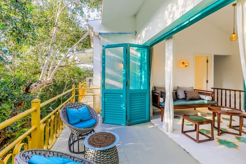 Casa Lotus | 3-BHK Villa with Private Pool, Cosy Nook, Balconies; in a Gated Complex – 3 bedroom villa in North Goa, Goa