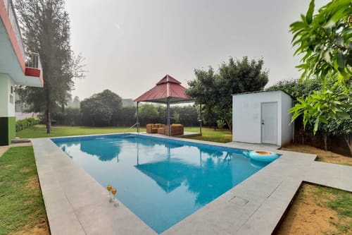Luxe FarmAcre | Pet-friendly 4-BHK Villa With Private Pool, Garden & Terrace – 4 bedroom villa in Delhi-ncr, Haryana