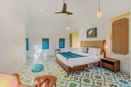 Casa Lotus | 3-BHK Villa with Private Pool, Cosy Nook, Balconies; in a Gated Complex – 3 bedroom villa in North Goa, Goa