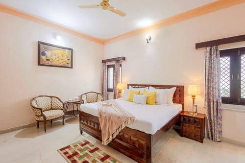 Abhimanyu Mansion Pearl | A 6-BHK Manor With Rajasthani Charm & a Garden In City’s Heart – 6 bedroom villa in Udaipur, Rajasthan