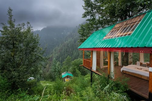 The Sinatra Skylight: Glass treehouse in the mist