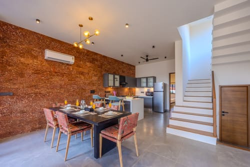 Serenica | 4-BHK Villa with Private Pool, Bar Lounge, Terrace Views, Lift & Peaceful Pilerne Location | Pet-friendly – 4 bedroom villa in North Goa, Goa