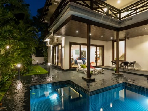 Indah | 4-BHK | Pvt Pool, Garden & Gazebo | Ent Room – 4 bedroom villa in North Goa, Goa