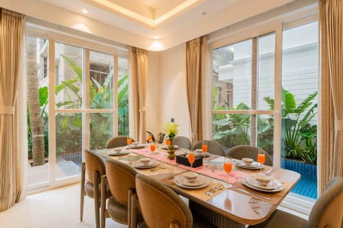 Purple Coral | Luxe 5-BHK Villa With Two Private Pools & Lift Near Chapora Fort