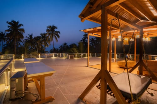 House of Neptune | 3-BHK Retreat with Gazebo & Bar | 10 mtrs from Ashwem Beach