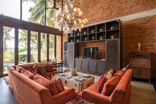 The Glass Villa | 4-BHK | Pvt Infinity Pool | Ent Lounge | Sunken Pit Area – 4 bedroom villa in North Goa, Goa