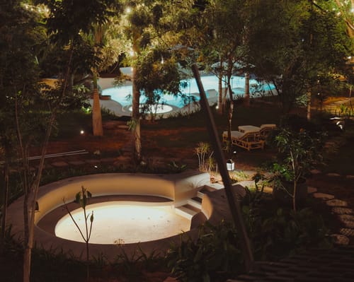 Bali Bay | 2 Balinese-Inspired 2-BHKs & 2 Boho Tents with a Shared Pool, Jacuzzi, Bar Lounge & Cabanas – 6 bedroom villa in Bengaluru, Karnataka